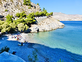 Gefyra beach on Kalymnos.