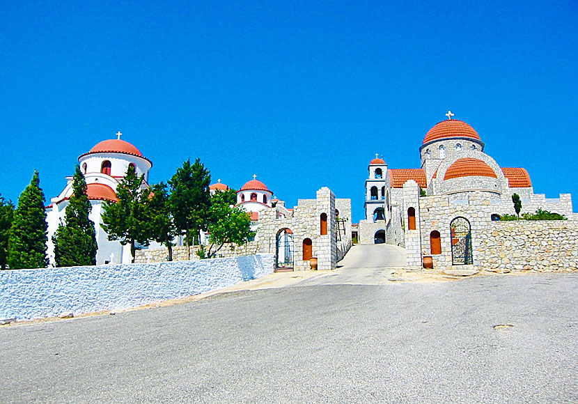 Monastery of Agios Savvas on Kalymnos in Greece.