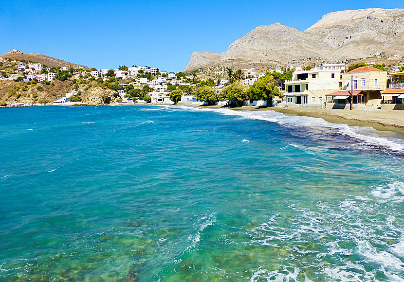 Do not miss swimming at Kantouni beach when you have seen Agios Panteleimon cave church on Kalymnos.
