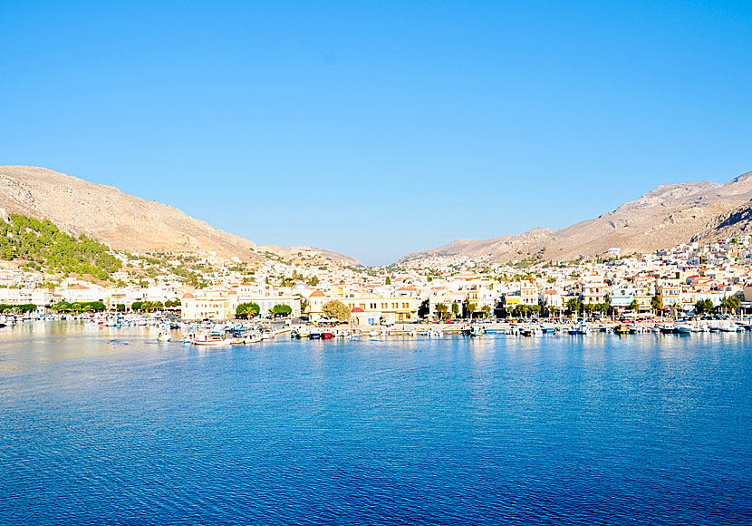 The village of Pothia on Kalymnos in Greece.