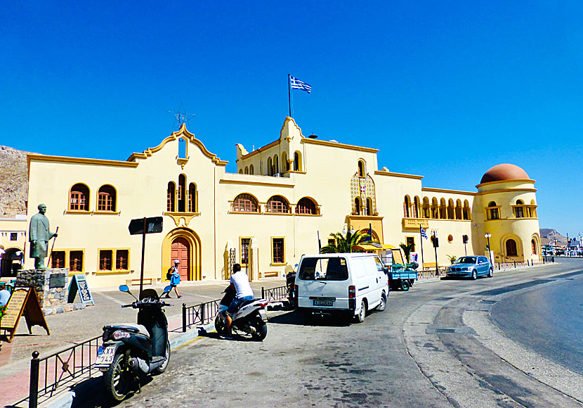 The grand town hall in Pothia on Kalymnos.