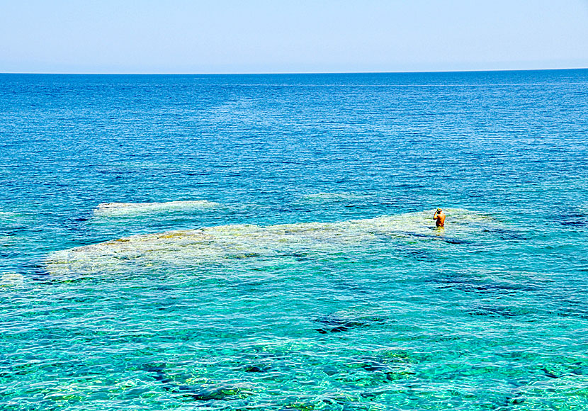 There are many nice beaches on Karpathos where it is perfect for snorkeling.