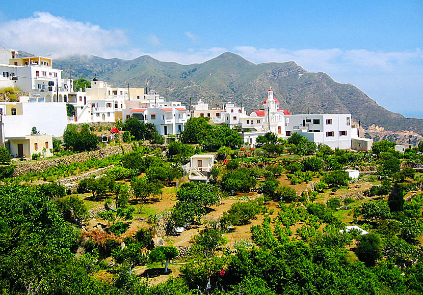 The nice little village of Spoa east of Mesochori on Karpathos.