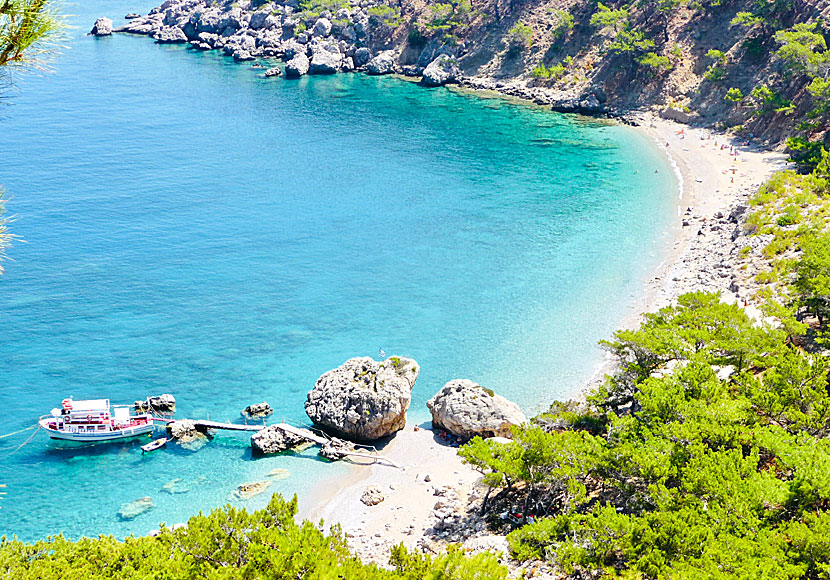 Kato Lakos on Karpathos is one of the Dodecanese archipelago's most beautiful beaches.