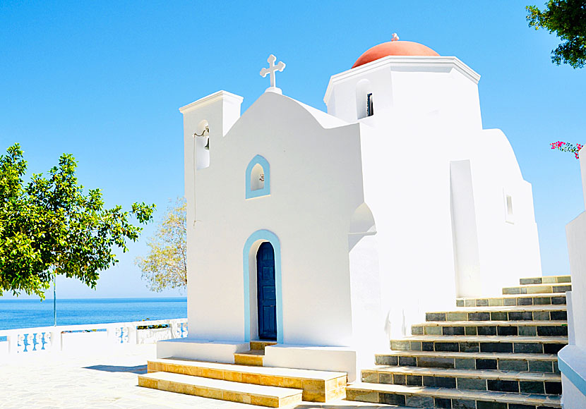Church of Kyra Panagia on the beach of the same name.
