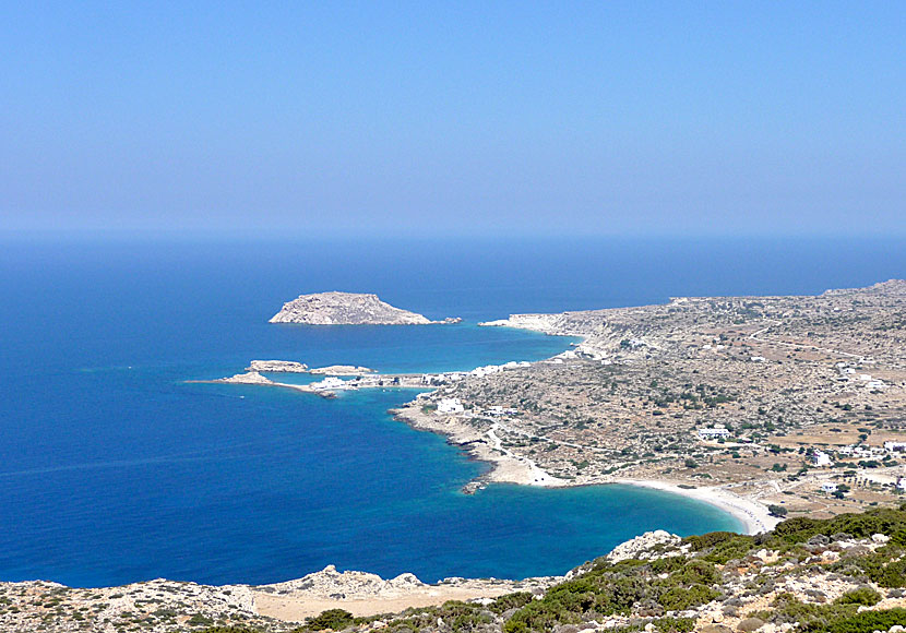 Potali beach and Lefkos bay and beaches in Karpathos.