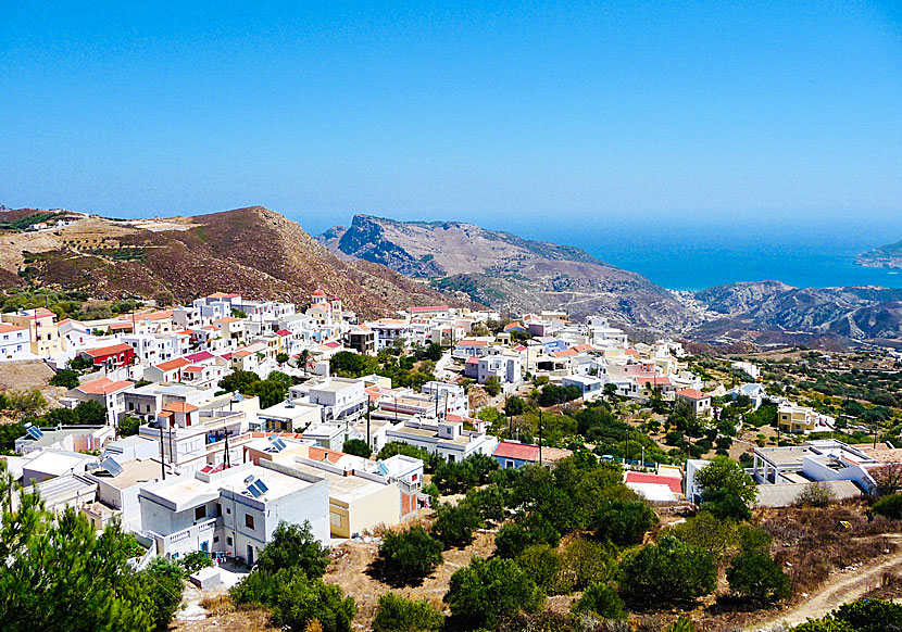 The village of Othos on Karpathos in Greece.