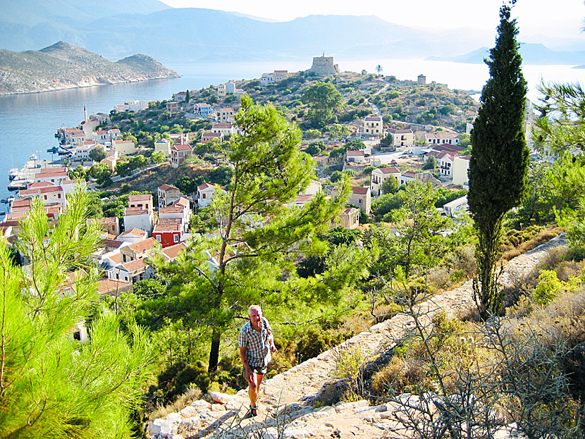 The path that goes from Megisti to Paleokastro on Kastellorizo.