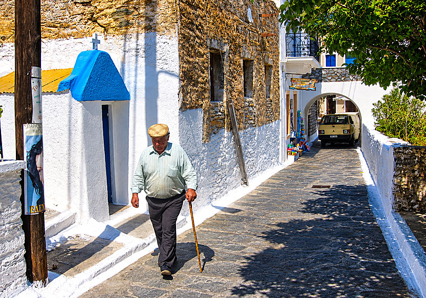 The main street in Chora.