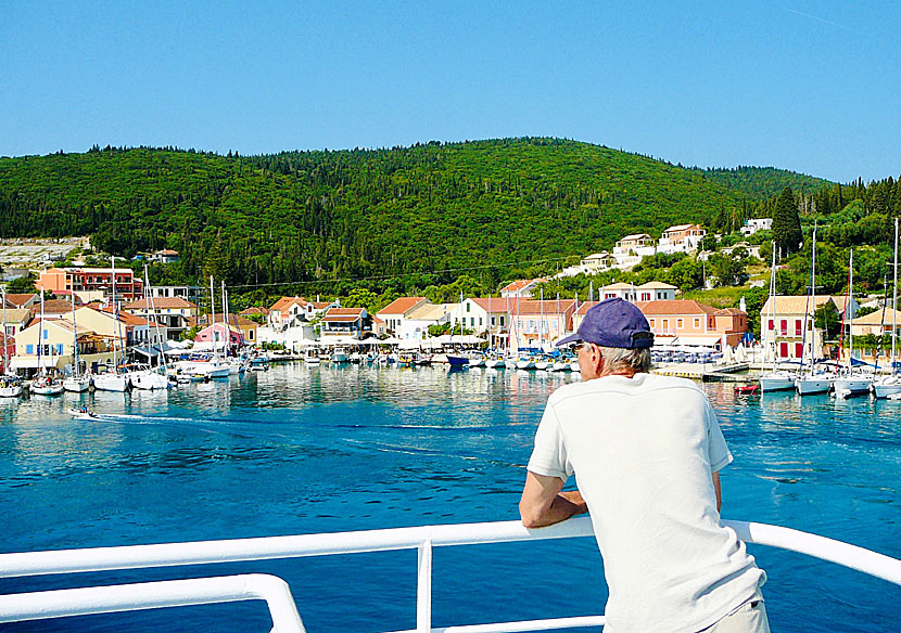 The port in Fiskardo on Kefalonia.