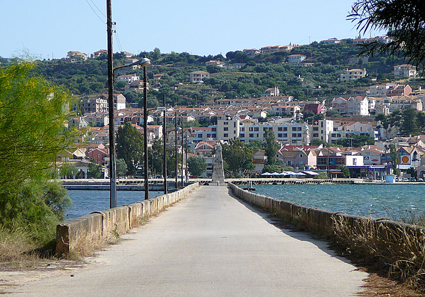 Drapanos bridge in Argostoli. Kefalonia.