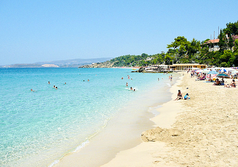 Platis Gialos beach in Lassi. Kefalonia.