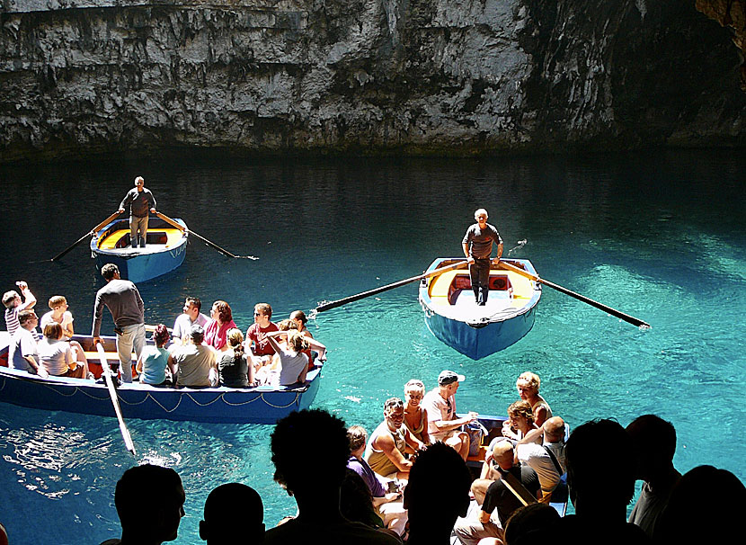 Melissani cave in Kefalonia.