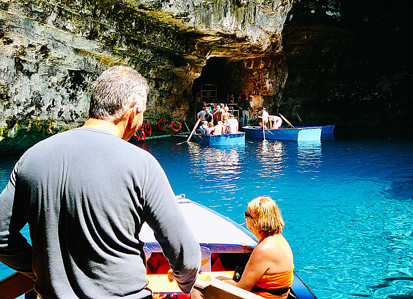 Melissani lake and cave is the most enjoyable excursion you can do in Kefalonia.