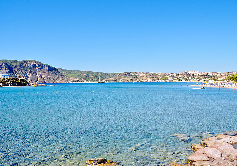 Kefalos seen from Agios Stefanos beach in Kos.