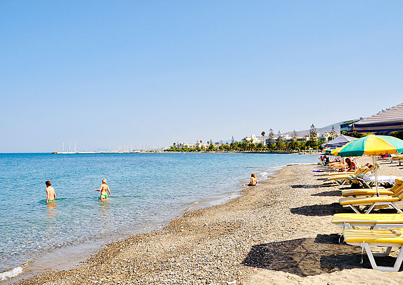 Kos Town beach in Greece.