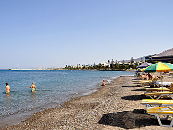 Kos Town beach beach on Kos.