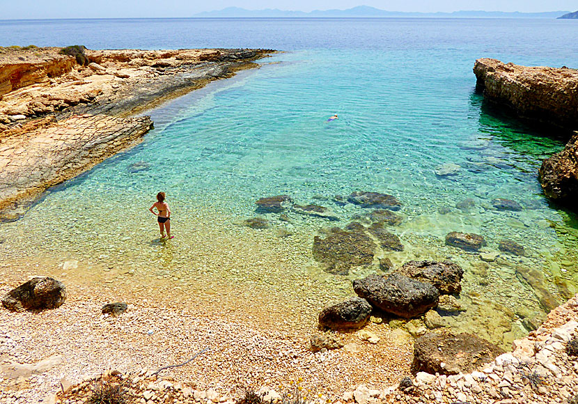 Greece's best beaches for young children can be found on the Koufonissi in the Cyclades.