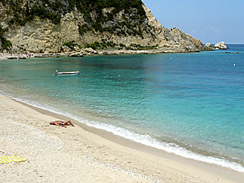 Agios Nikitas beach on Lefkada.