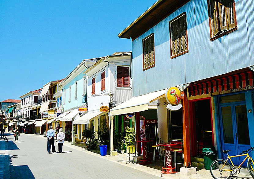 Thanks to the houses made of corrugated iron, the town of Lefkada survived the 1953 earthquake almost unscathed.