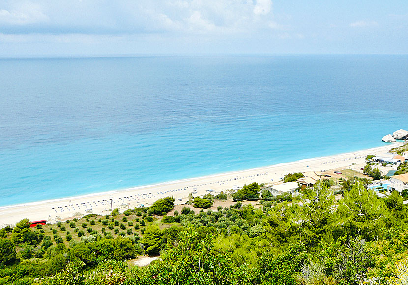Kathisma beach on Lefkada in Greece.