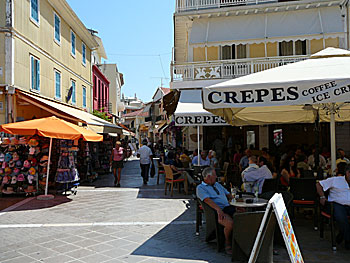 The village Lefkada Town on Lefkada.