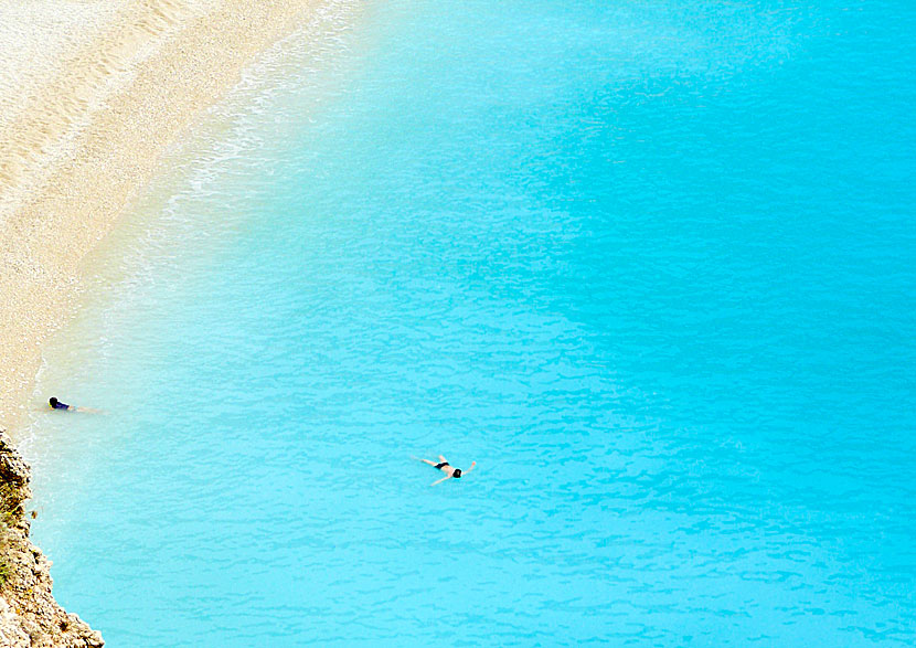 Snorkelling at Porto Katsiki beach in Lefkada.