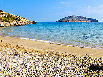 Agia Kioura beach on Leros.