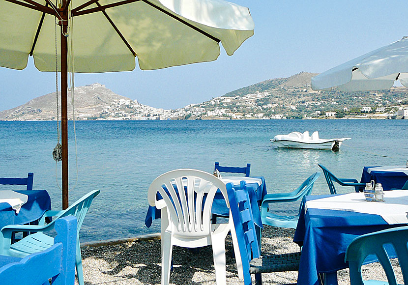 There are many good restaurants and tavernas along the beach in Alinda on Leros.
