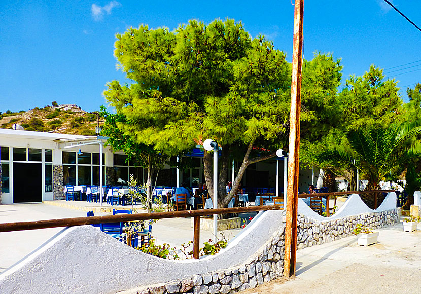 Taverna Blefoutis is located at the beginning of the beach and it is very good.