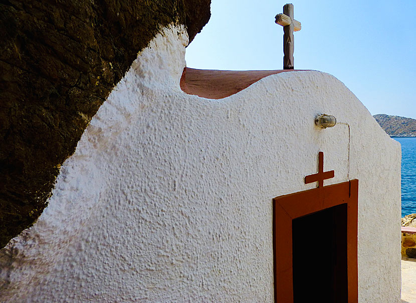 Half of Panagia Kavouradena church is in a cave.
