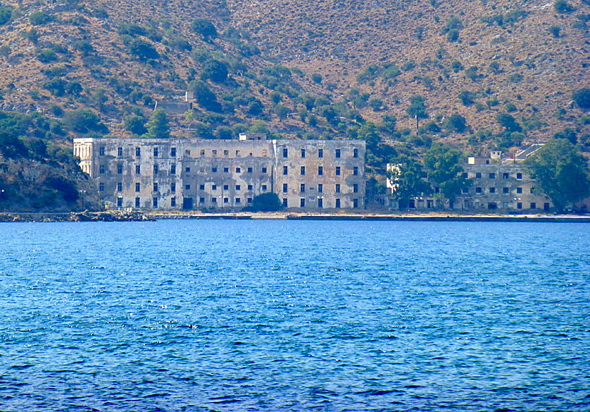 Abandoned military dormitory, and later Technical University in Lakki, which was abandoned in 1962.
