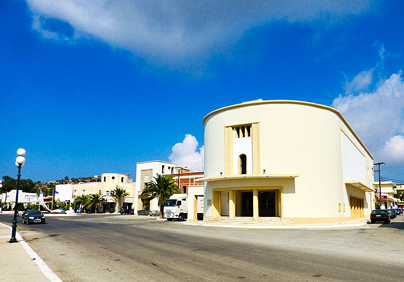 The special architecture in Lakki. Leros.