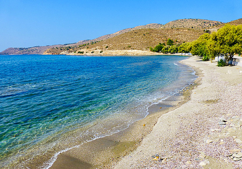 Merikia beach near Leros War Museum.