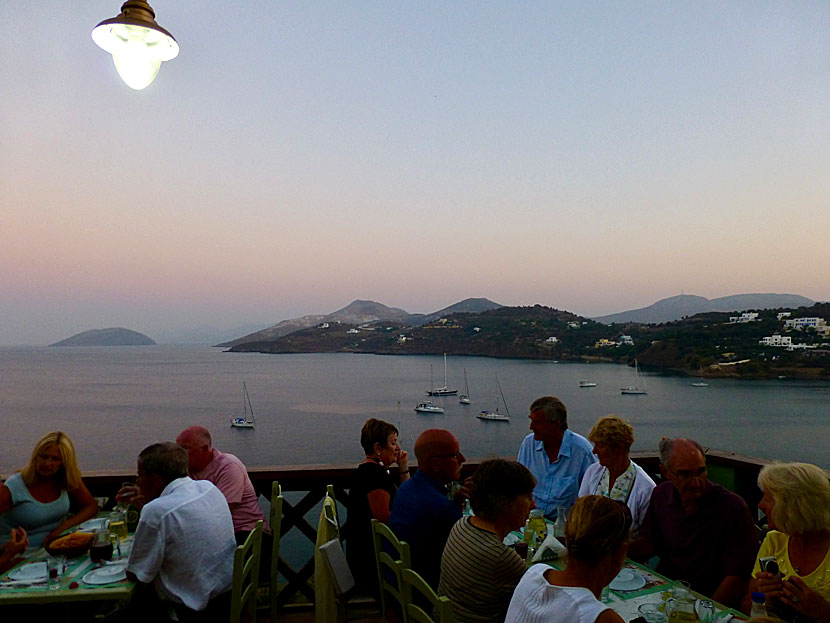 Don't miss dining at Restaurant Dimitris O Karaflas in Spilia when you travel to Panteli on Leros.