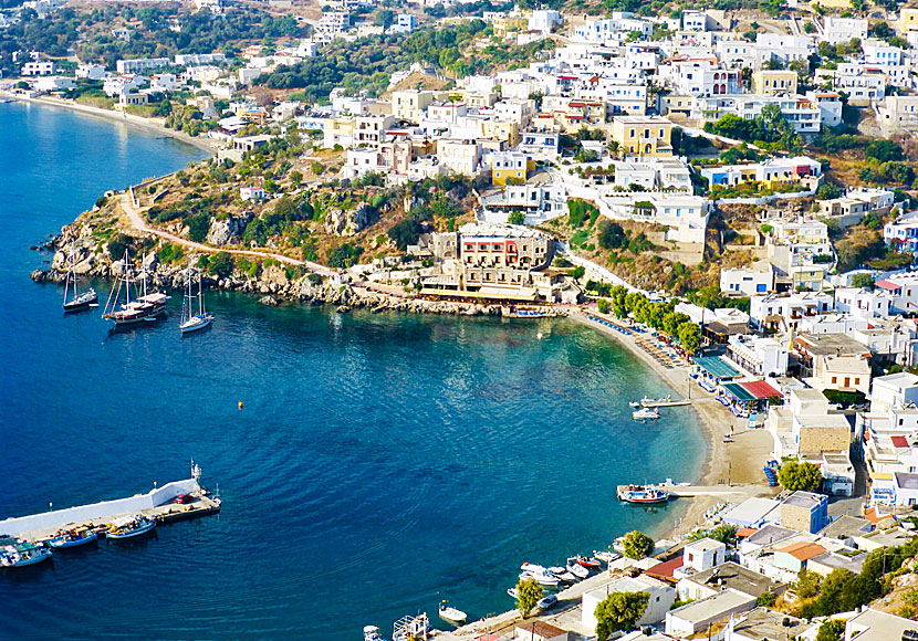 The villages of Panteli, Spilia and Vromolithos on Leros.