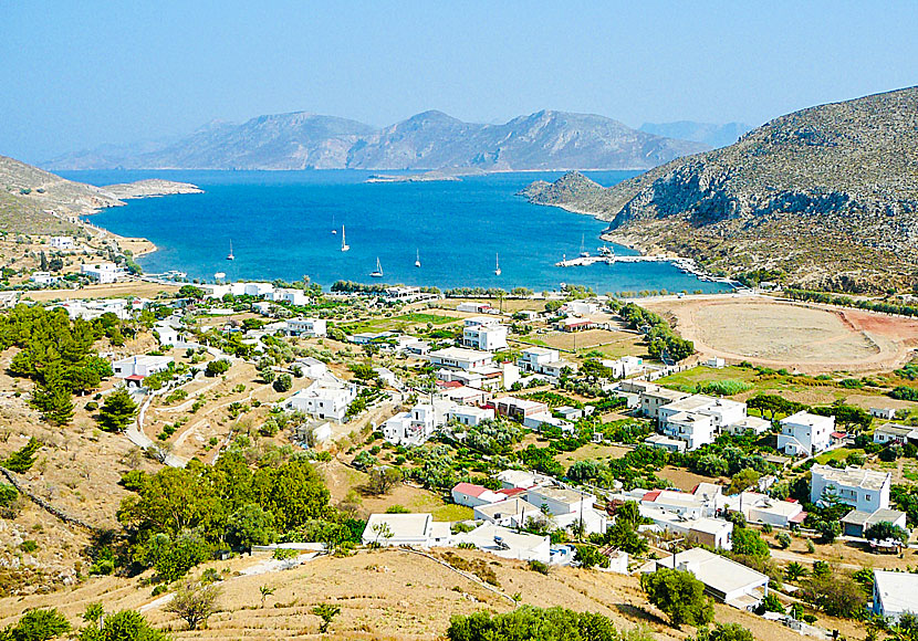 View of Xerokambos and Kalymnos.