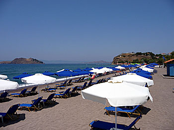 Anaxos beach on Lesvos.