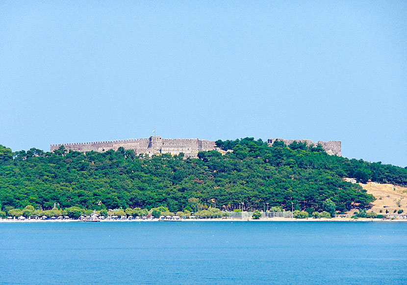 The Castle of Mytilini dates back to the 13th century and is one of the largest castles in Greece.