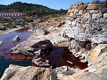 Hot Springs of Polichnitos on Lesvos.