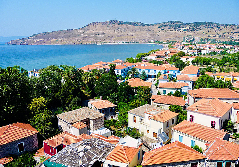 Don't miss the village and beach of Petra when you travel to Anaxos in Lesbos.