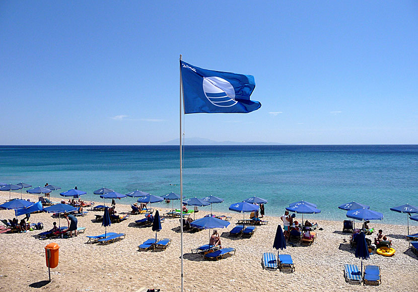 Agios Isidoros beach. Lesvos. Blue flag.