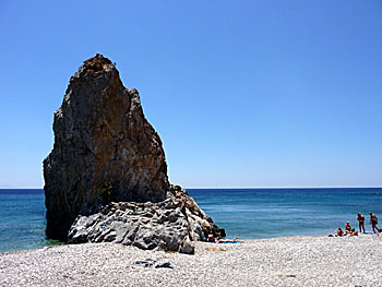 Melinda beach on Lesvos.
