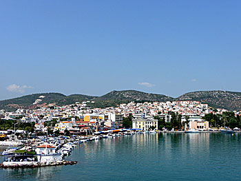 The village Mytilini on Lesvos.