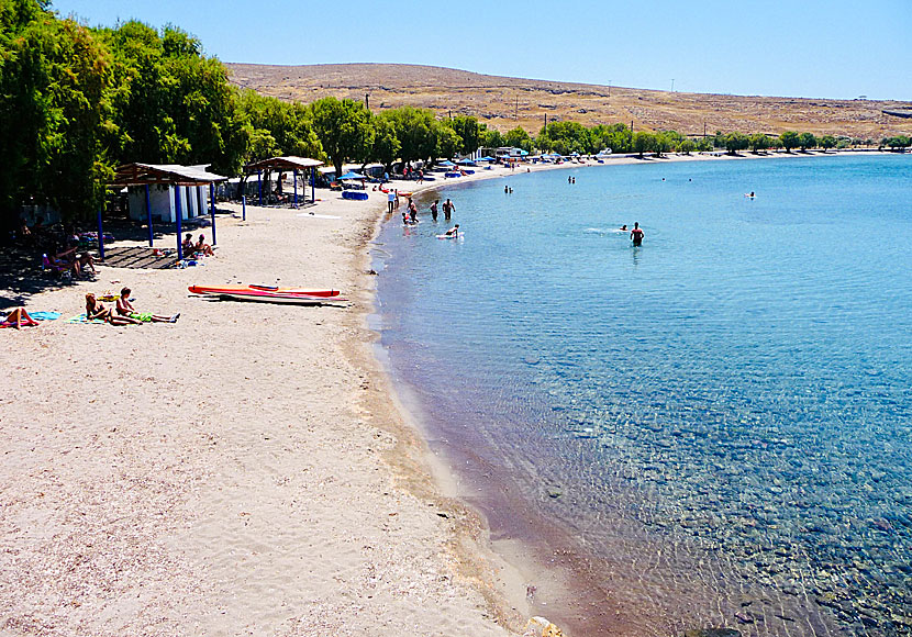 Sigri beach in Lesvos.