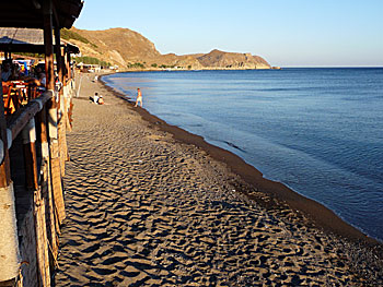 Skala Eressou beach on Lesvos.