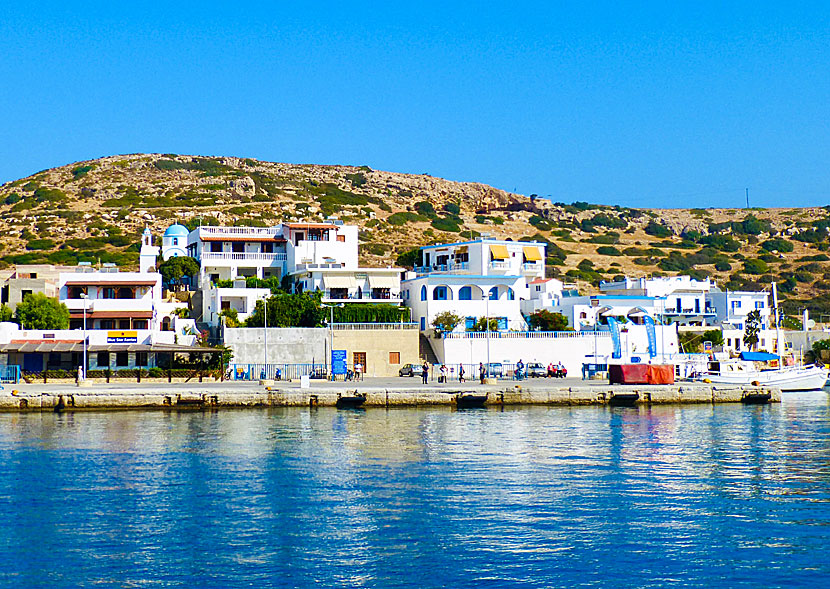 Good hotels and pensions in the port of Lipsi in Greece.