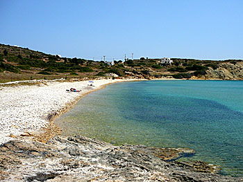 Beaches on Lipsi in Greece.