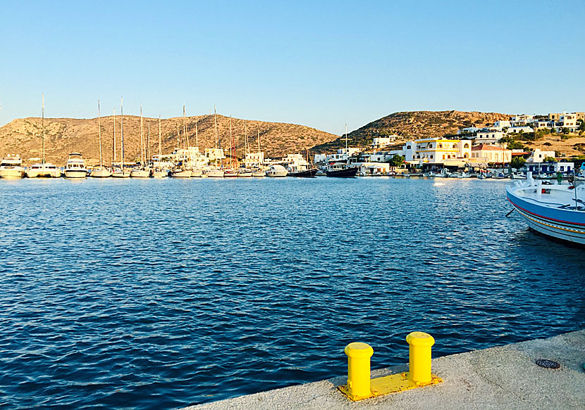 The marina in Lipsi village is a popular overnight port for sailors.