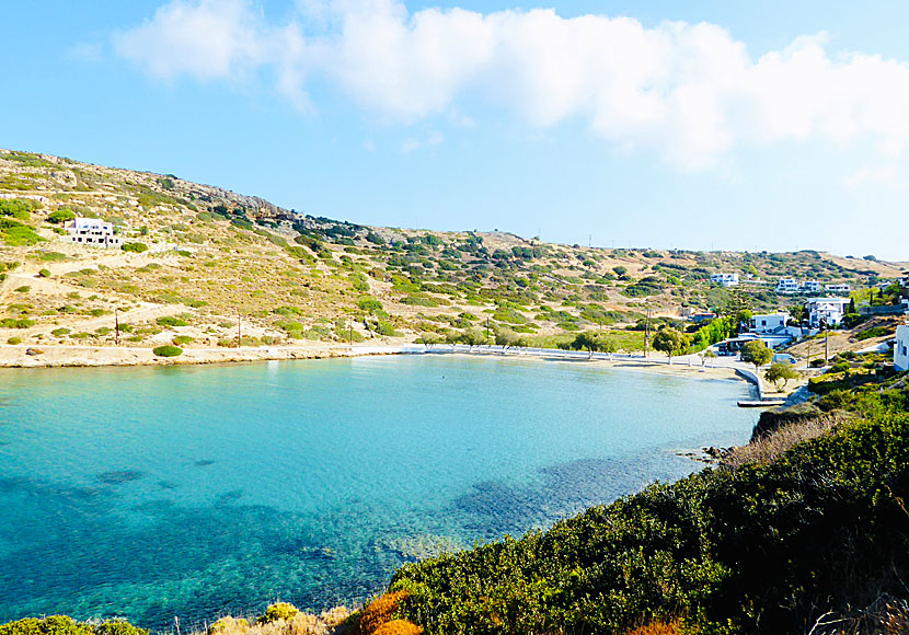 Beaches on Lipsi in Greece.